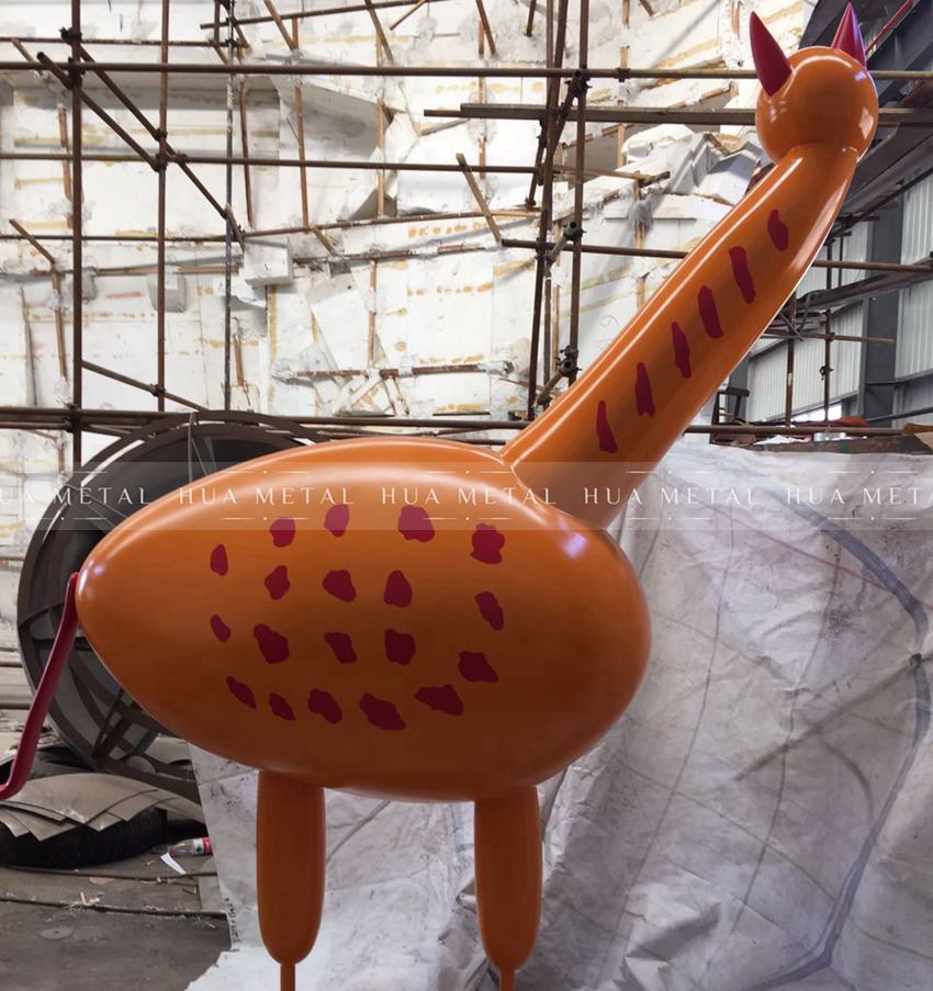 spray-paint-stainless-steel-animal-statue
